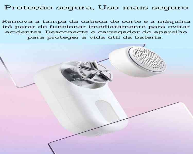 Removedor Elétrico de Pelos e Fiapos de Roupa