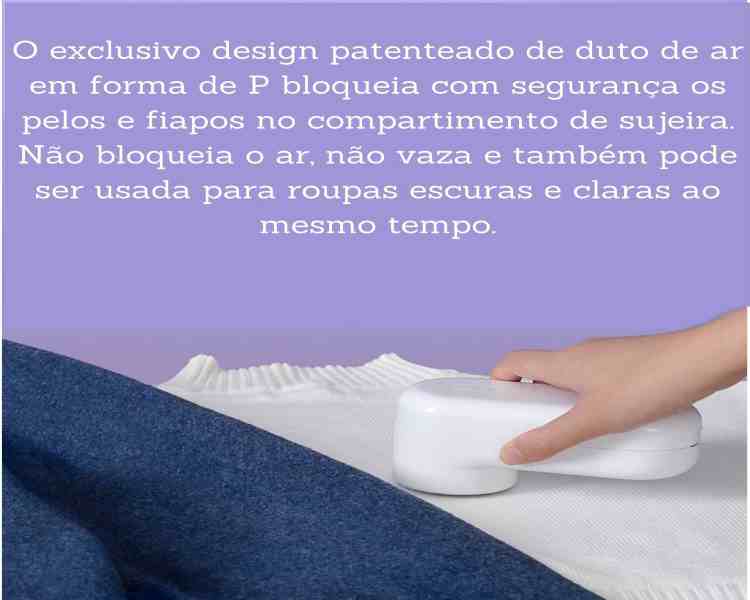 Removedor Elétrico de Pelos e Fiapos de Roupa