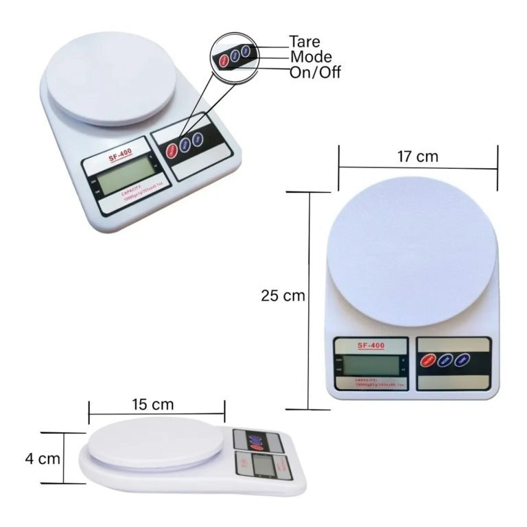 Balança Digital de cozinha até 10kg Alta Precisão