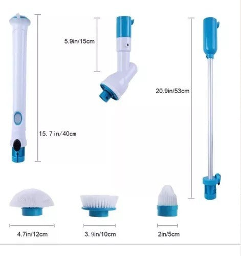 Esfregão Escova de Limpeza Vassoura Elétrica Spin Scrubber